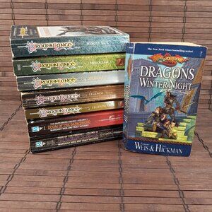 Lot Of 8 Dragonlance Tales Legend Heroes Darksword Prophet Weis Hickman